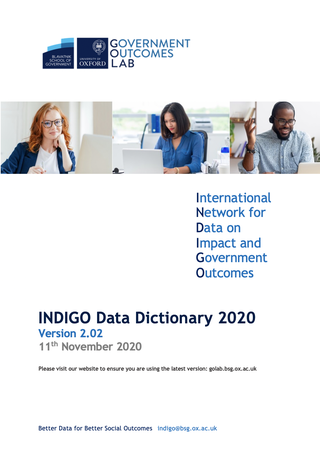 INDIGO Data Dictionary 2020