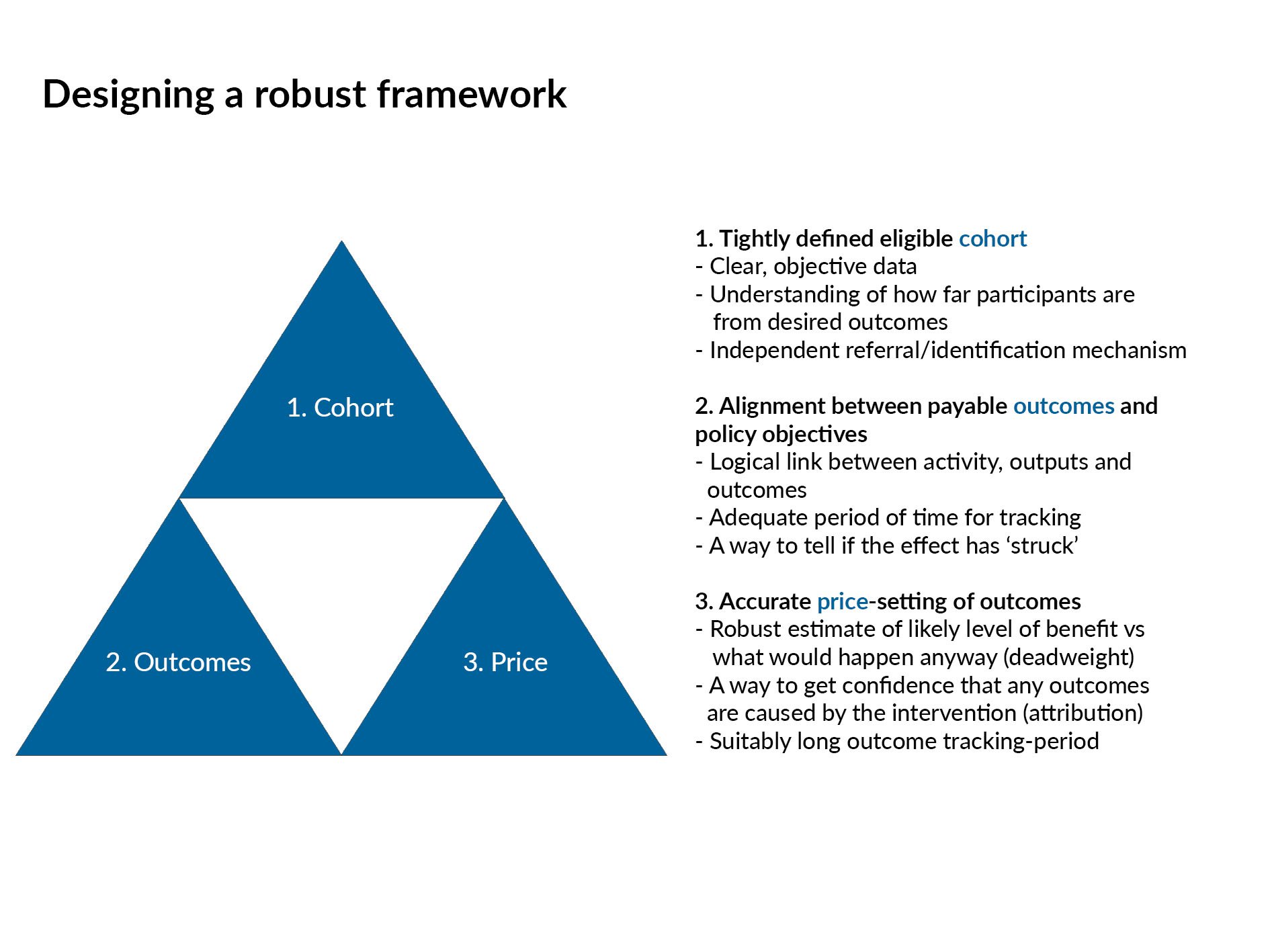 Designing a robust framework